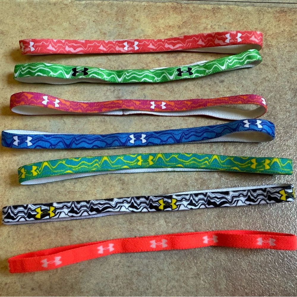 Under Armour Red and Green Hair Accessories Moisture-Wicking Headbands